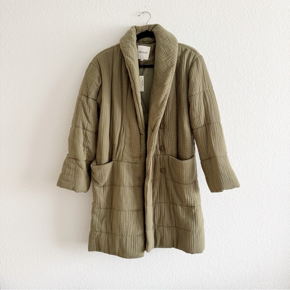 Madewell Lightspun Dumont Quilted Jacket in Distant Surplus - Picture 2 of 9